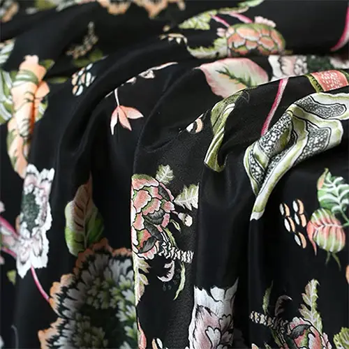 %100 Saf İpek Krep Kumaş