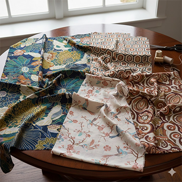 %100 Saf İpek Krep Kumaş