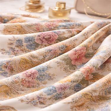 %100 Saf İpek Krep Kumaş