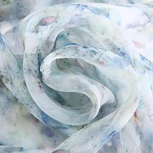 %100 Saf İpek Şifon Kumaş