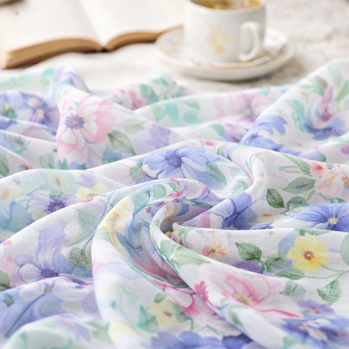 %100 Saf İpek Şifon Kumaş