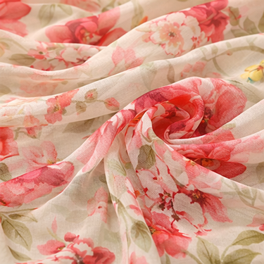 %100 Saf İpek Şifon Kumaş