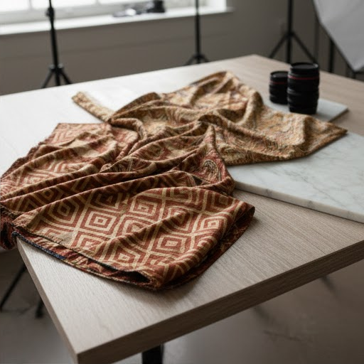 %59 İpek %41 Yün Karışımı Kumaşlar