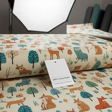 %100 Pamuk Poplin Kumaş