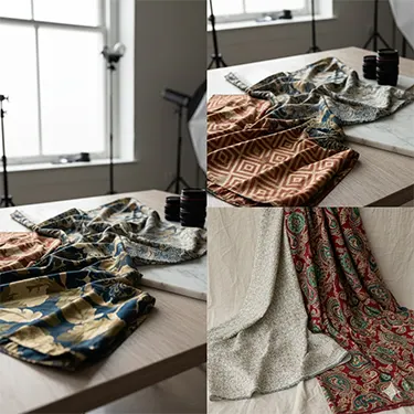 %50 Pamuk/%50 İpek Karışımı Kumaş