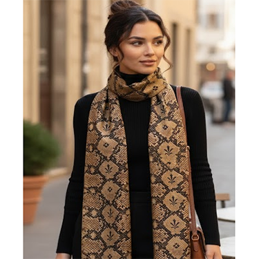 İpek Twill Uzun Fular