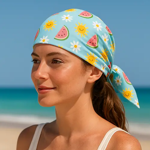 %100 Saf İpek Krep Bandana