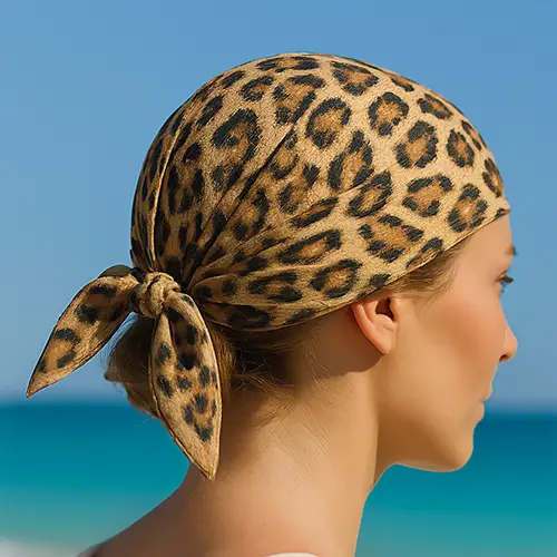 %100 Saf İpek Krep Bandana