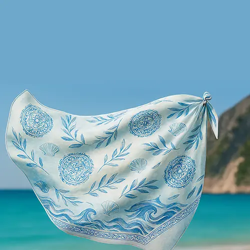   %100 Saf İpek Krep Pareo