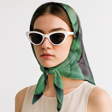 %100 Saf İpek Saten Eşarp