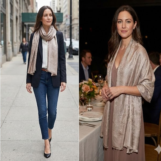 Viskon/İpek Vual Eşarp