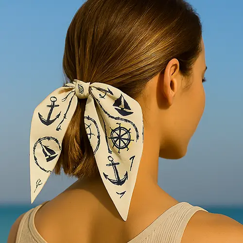 %100 Saf İpek Krep Twilly